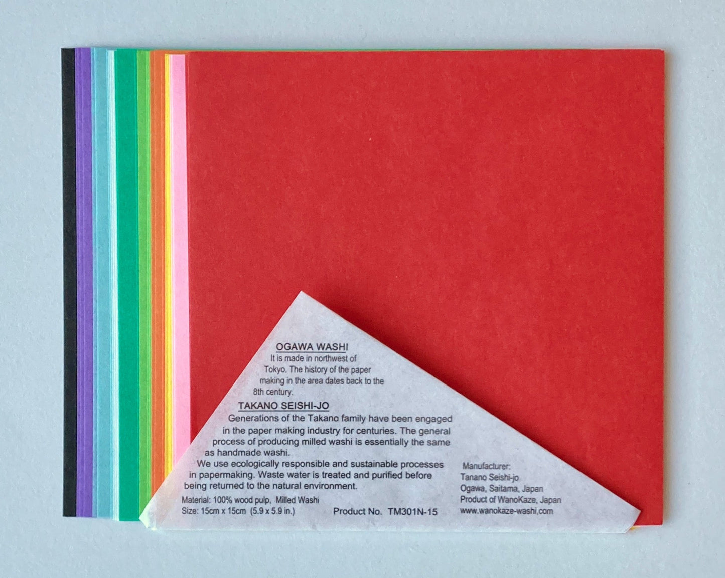 Origami Washi Packs - Takano - 15 x 15 cm
